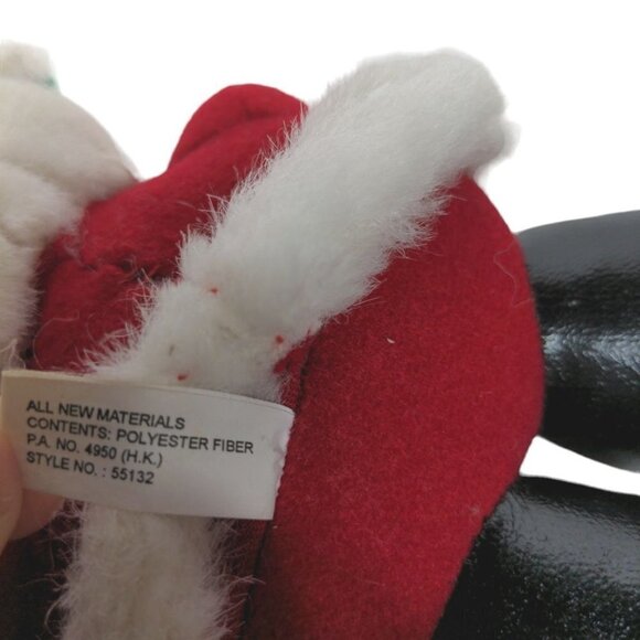 Soft Dreams White Christmas Moose Plush Red Green Stuffed Animal 8" - Picture 6 of 7